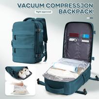 Ryanair 40x20x25 Cabin Bag with Shoe Compartment Waterproof Underseat Travel Backpack Hand Luggage povo mėlyna spalva