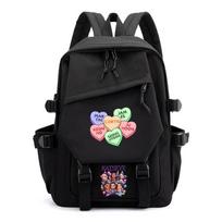 KATSEYE Canvas Backpack for School Students Outdoor Lightweight Durable Bookbag Travel Daypack 601123-1 Number 1