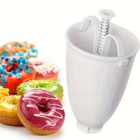 Donut Maker Donut Mould Easy Fast Manual Waffle Dispenser Doughnut Machine  Waffle Plastic Lightweight Deep Fry gray