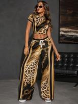 European and American Y1K Spice Girl style printing women's clothing two-piece set, street hipster casual suit POD one piece S
