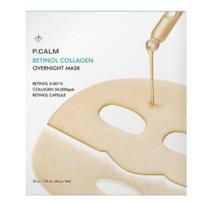 P.CALM Retinol Collagen Overnight Hydrogel Mask for Pore Care & Firming 36g x 4 beige