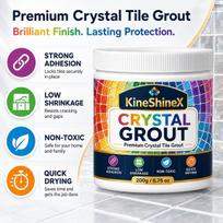 KineShineX Kristaliniai glaistai Didelio stiprumo plytelių užpildas Atsparus pelėsiui Atsparus įtrūkimams Patvarus hermetikas buitiniam naudojimui