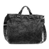 Large-capacity commuter bag, new lazy style class, denim tote bag, fashionable one-shoulder portable oblique span bag. tamsiai mėlyna spalva