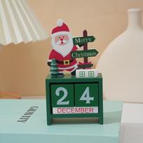 [Christmas Countdown Must-Have]Wooden Advent Calendar Decor | Festive Desktop Ornament & Countdown Calendar | Perfect Christmas Gift For Home Decor. One Size