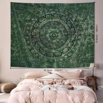 VIKAMA Bohemian Mandala Print Tapestry Living Room Bedroom Office Wall Decor Tapestry Home Furnishings Room Decoration 60X90CM(2X3FT gray