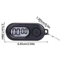 Portable Stop Timer Keychain for Sports LCD Screen Digital Clock Lightweight Countdown Accessories for Playground Kitchen juoda