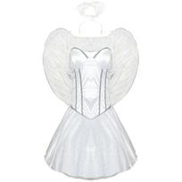 New adult women's dress halloween cos clothes white angel cosplay costume suit women's clothing M white