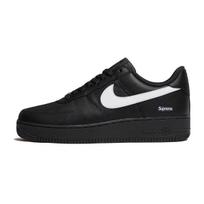 Nike X Supreme Air Force 1 Neslystantys Atsparūs dilimui Žemi Kateboardo Batai Unisex Juodi CU9225-002 38.5 black