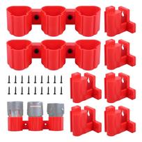 Tool Holders and Battery Holder Compatible Milwaukee M12 12V Wall Mount Hanger Battery Drill Tool Storage for Shelf Work Van Too