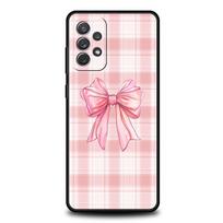 Phone Case for Samsung Galaxy A55 A53 A52 A52S A51 A41 A35 A32 A25 A23 A15 A13 A71 A72 Soft TPU Shell Bow-Knot Pink Bow Pattern Samsung A55 pink