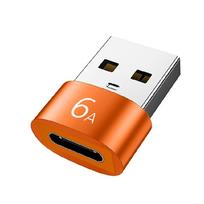 Audio Converter USB C Female to USB Male OTG Adapter Connector for Phone Laptop oranžinė