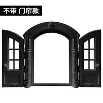 Portal French Cat Door - Stylish No-Flap Cat Door Interior Door for Average-Sized Cats Up to 20 lbs, Easy DIY Setup ruda