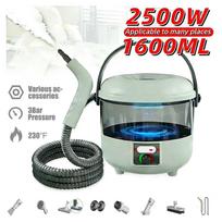 Handheld Steam Cleaner, 2500W Powerful Steam Cleaner with 6 Brush Heads, Multi-Purpose Cleaner for Deep Cleaning Upholstery, Car, Kitchen, Bathroom žalia
