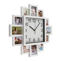 Creative Photo Frame Wall Clock Simple Photos Can Be Replaced Living Room Mute Wall Hanging Clocks Watch Home Decoration