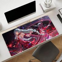 Game Phrolova Wuthering Waves Mouse Pad Nonslip Rubber Gamer Balance Computer Mat Decoracion Deskmat Laptop Office Large SBD400x800x2mm gray