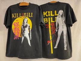 Vintage Kill Bill 2003 Movie Promo Uma Thurman Sz.L Single Stitch Shirt REPRINT Unisex T-Shirt S yellow