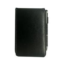 A7 Journal Notebook PU Leather Notepads 50 Lined Paper for Business Conference black