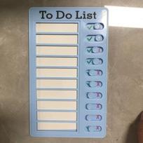Plastic Chore Chart Sliding Type Task Tracker Planner Durable Self Discipline Checklist  Home Study Blue To Do List gray