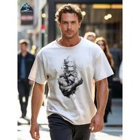 Men' Lightning Zeus Power Thunderbolt T-Shirt - Casual Round Neck Summer Shirt with Greek God Lightning Bolt Print - Ideal Birthday Gift S balta