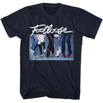 FOOTLOOSE T-Shirt 80039;S Classic Retro Mens Movie Legs amp; Feet Kevin Bacon Navy Unisex T-Shirt XL gray