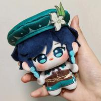 10Cm Genshin Impact Barbatos Venti  Plush Doll  Kawaii Stuffed Toy Anemo Archon Mini Plushie Keychain Pendant Gift blue
