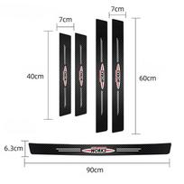 Automobilio durų slenksčio apsauginės lipdukai nuo įbrėžimų MINI JCW Cabrio Cooper Countryman Aceman Clubman Coupe Paceman F57 uylez55 black