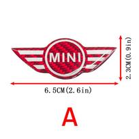 1 vnt. Automobilio stiliaus vairo emblemos lipdukai MINI Cooper Countryman One S JCW R53 R55 R56 R50 R52 F56 F60 F54 F55 gzpxv22 red