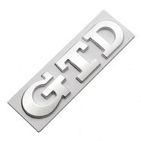 3D Metal Car Front Grill GTD Logo Rear Trunk Sticker Emblem Badge For Volkswagen VW Golf 4 5 6 7 7 MK4 MK5 MK6 MK7 MK8 GJ4 white