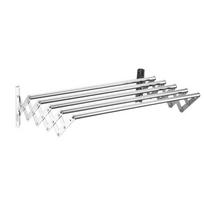 Large Capacity Retractable Laundry Drying Rack Stainless Steel Laundry Organizer  for Laundry Room Style A white