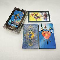 New Version Plastic Tarot Rider Waite Waterproof Gold Foil Tarot Deck With Nice PVC Package Prediction Cards Game brown