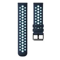 Two-Tone Perforated Silicone Band for Amazfit BIP 6 Breathable Hole Design Sport Strap Soft Lightweight Watchband for Balance Amazfit Bip 6 gray