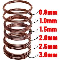 DIY Brown Aluminum Bonsai Wires Fixing Strings Plant Support Training Wire Branches Supports Bends 0.8/1.0/1.5/2.0/2.5/3.0mm 1.5mm red