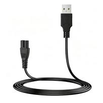 Pakaitinis įkrovimo laidas baseino valytuvui, dviejų kontaktų įrenginio galas, 2 m juodas PVC laidas baseino priežiūros atsargai black