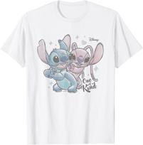 Disney Lilo & Stitch: The Series Angel Kind Cute Duo T-Shirt 4XL balta
