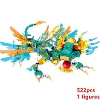 New Fire Heatwave Transforming Lava Flame Dragons Fightar Titan Season 14 Fly Building Blocks Classic Model Sets Bricks Kid Kit