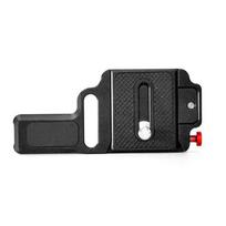Aliuminio lydinio greito atleidimo plokštelė „Zhiyun M2“ rankiniam stabilizatoriui tvirtinti, kameros laikiklio laikiklis su 1/4 colio sraigtu 1 black