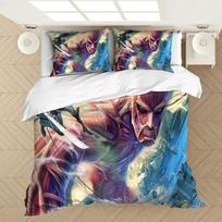 Anime Attack On Titan 3D Printed Bedding Set Duvet Covers Pillowcases Comforter Bedding Set Bedclothes Bed Linen(NO Sheet) 70x133cm 3pcs