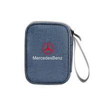 GLC GLB 1 vnt. Automobilio skaitmeninių reikmenų laikymo krepšys USB kabelių laikymo dėžutė Mercedes Benz AMG W204 W213 W205 W211 W176 W218 W212 W17 1PC gray
