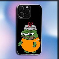 Funny P-Pepe Frog Sad Phone Case For iPhone 16,15,14,13,12,11 Plus,Pro,Max,XR,XS,X,Plus,SE,Mini Transparent Soft Cover iPhone14 gray
