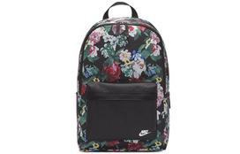 Nike Heritage Print Polyester Backpack Regular Unisex Black DB4715-010 beige