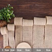 Yellow Jute Burlap Roll - Fabric Webbing for Christmas, Wedding, Table Runner, Chair Back. 2cm ≈7g/m gray