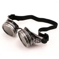 Men Goggles Trendy Steampunk Eyeglasses Circular Extra Large Goggles Welding Punk Glasses Cosplay Designer Colors Lens Sunglasses black