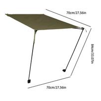 Folding Chair Canopy Sports Portable Beach Chair Canopy Sunshade Umbrella Portable Heavy Duty Sun Lounge For Adults Travel Beach