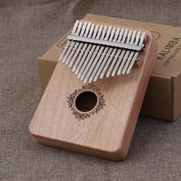 21 Key Mahogany Kalimba 17 Key Thumb Piano Portable Finger Piano For Beginner Mbira Gifts For Adultskids black