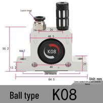 Pneumatinis rutulinis turbininis vibratorius K08/GT10/16 Oro plaktukas AH/SK60 GT10