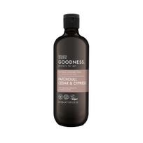 Baylis & Harding Goodness Men's Patchouli, Cedar & Cypress Natural Shower Gel, 500 ml - Vegan Friendly (Pack of 1) black