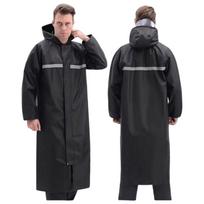 Neperšlampamas motociklininko lietpaltis Pilna apsauga Viso kūno lietaus pončas Lauko motociklas 4XL  165-175cm juoda