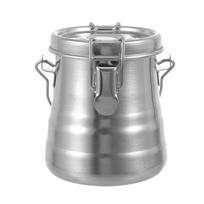 Leak-Proof Brush Cleaner Stainless Steel Wash Pen Bucket Brush Cleaning Container  Watercolor M gray