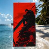 Berserk Japonų Anime Šaunus Rankšluostis Greitai Džiūstantis Paplūdimio Rankšluosčiai Tinka Baseinams Stovyklavimui Jogai Ir Sporto Salėms 70cm×140cm red