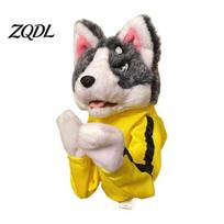 Interactive Dog Toys Boxing Husky Hand Puppet, Animal Fighting Glove Toy with Sound Active Engagement Pet Supplies Effects, Puppets Kung Fu Gloves for Dog